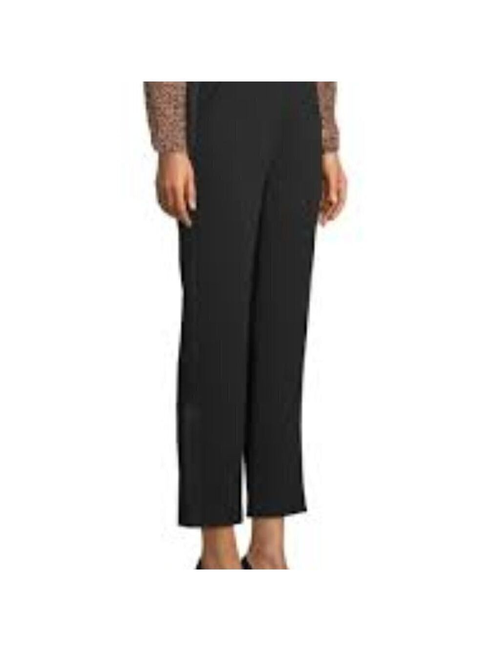 h By Halston BNWT Pullon Ankle Crop Black Pant XS